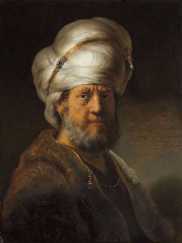 Brustbild eines Mannes in orientalischer Kleidung, 1635 – {source?html}