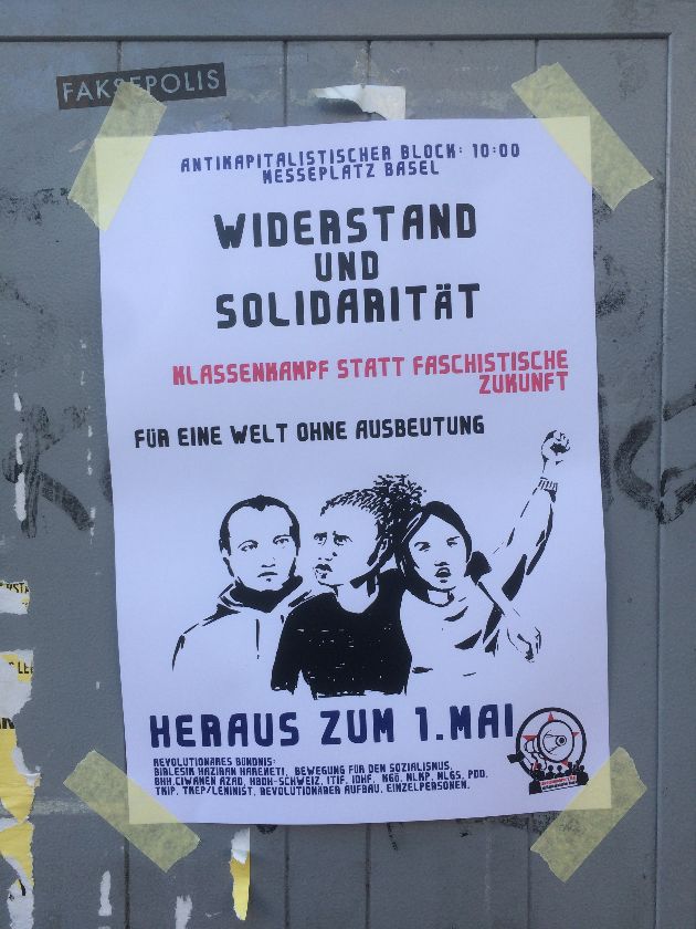 Demo-Plakat, Basel St. Johann – {source?html}