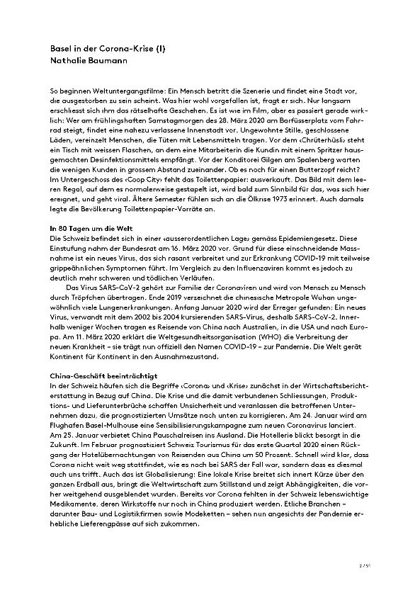 Basel in der Corona-Krise (I) – Seite 2