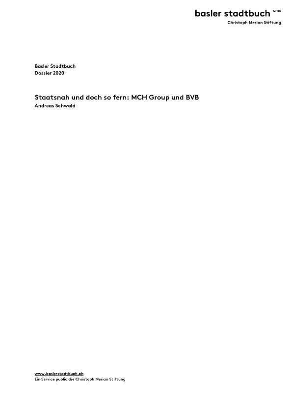Staatsnah und doch so fern: MCH und BVB – Seite 1
