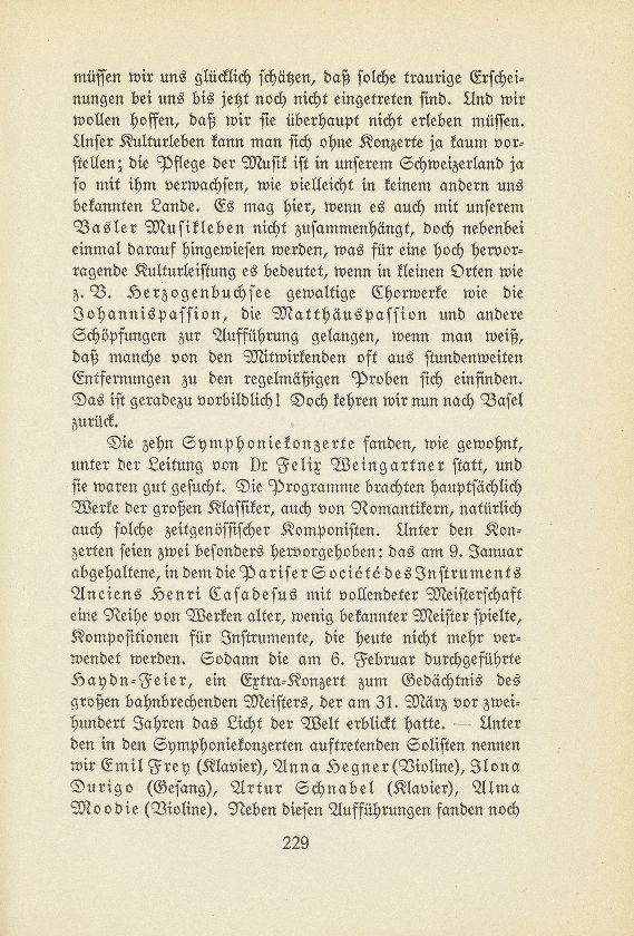 Das künstlerische Leben in Basel vom 1. Oktober 1931 bis 30. September 1932 – Seite 2