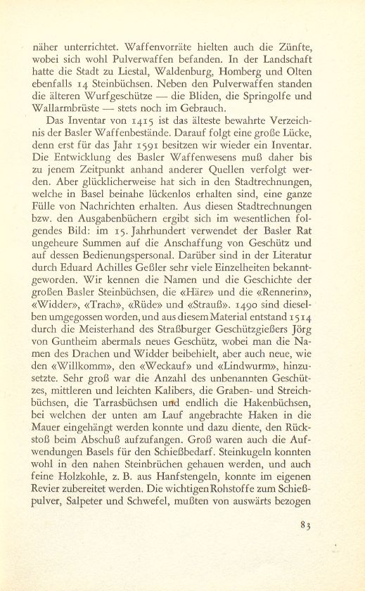 Die erhaltenen Waffenbestände des alten Basler Zeughauses – Seite 3