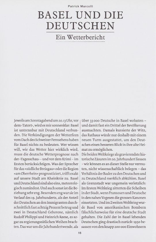 Basel und die Deutschen – Seite 1