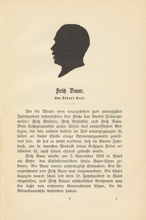 Fritz Baur – Seite 1