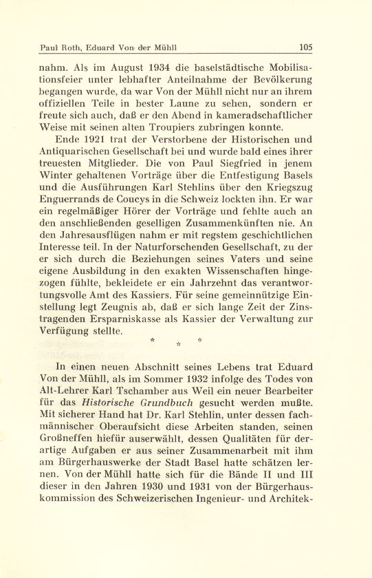 Eduard Von der Mühll 1882-1943 – Seite 3