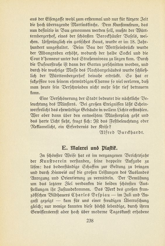 Das künstlerische Leben in Basel vom 1. Oktober 1931 bis 30. September 1932 – Seite 1