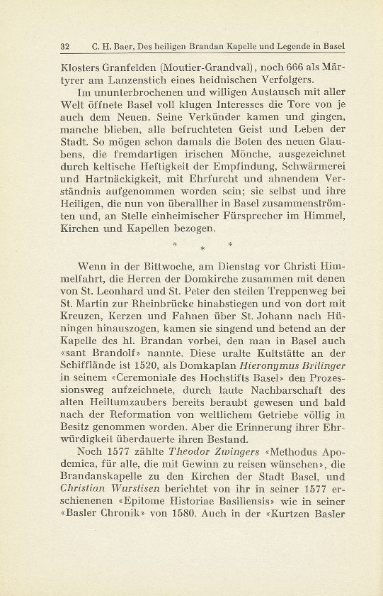 Des heiligen Brandan Kapelle und Legende in Basel – Seite 2