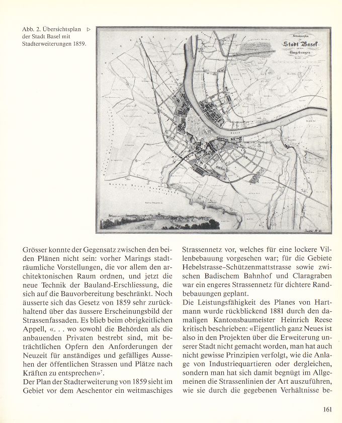 Ludwig Marings ‹Generalplan der Stadt Basel› von 1857 – Seite 3