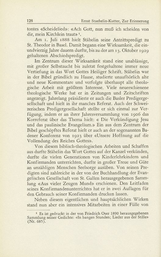 Zur Erinnerung an Pfarrer Ernst Staehelin-Merian – Seite 3