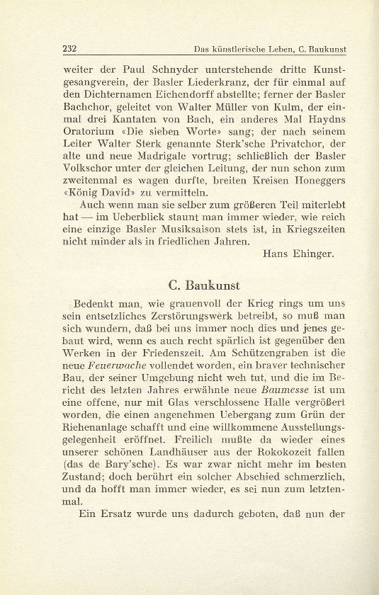 Das künstlerische Leben in Basel vom 1. Oktober 1942 bis 30. September 1943 – Seite 1