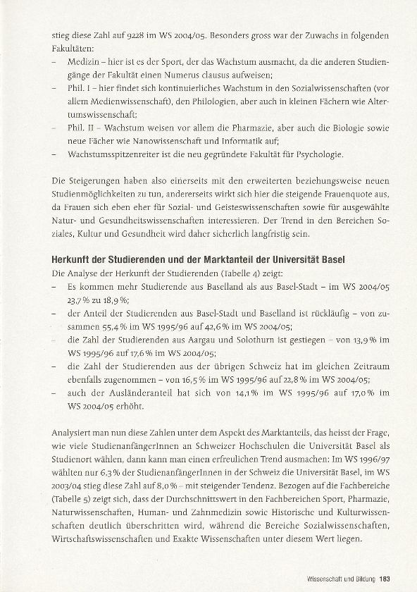 Rekordzahlen an der Basler Universität – Seite 3
