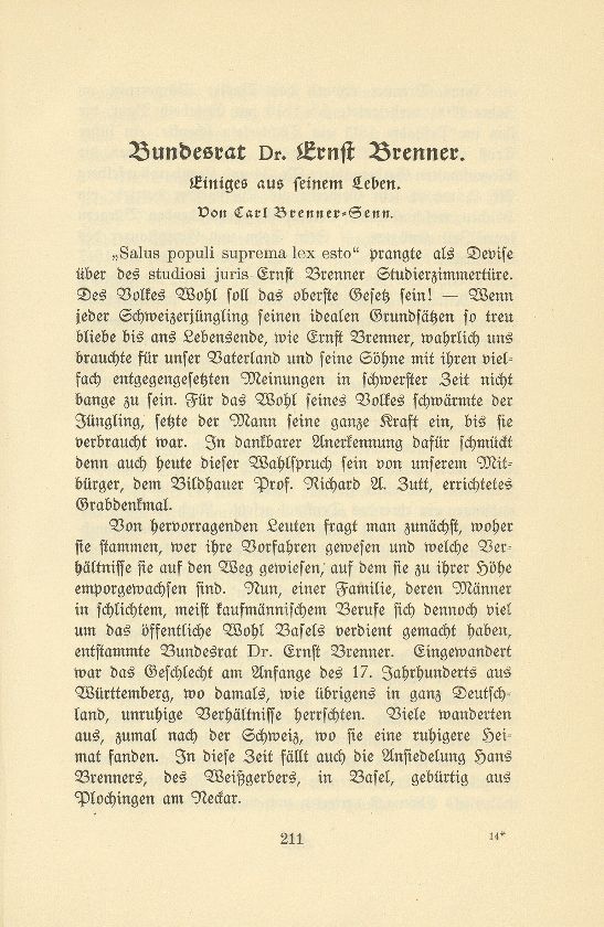 Bundesrat Dr. Ernst Brenner – Seite 1