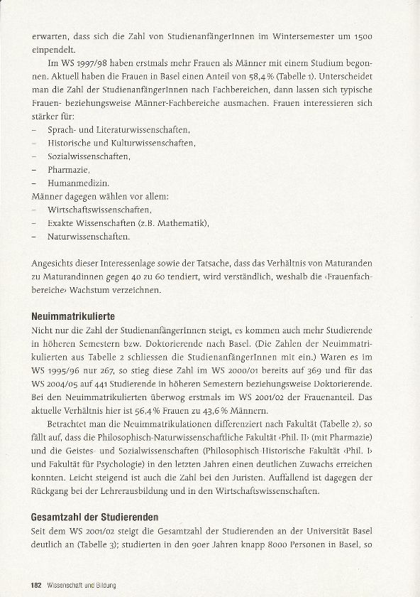 Rekordzahlen an der Basler Universität – Seite 2