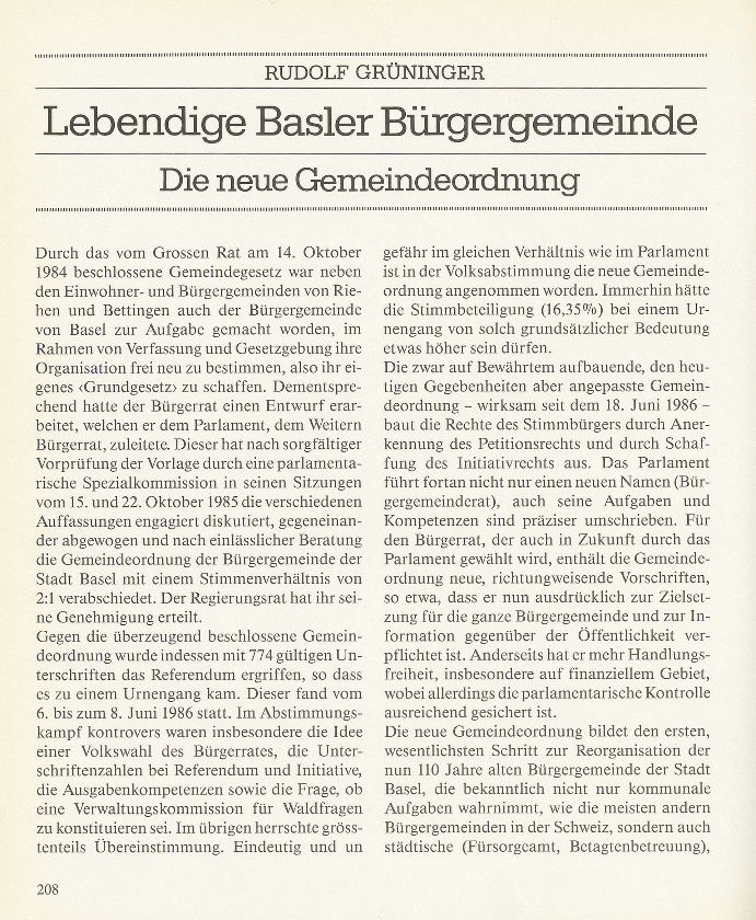 Lebendige Basler Bürgergemeinde – Seite 1