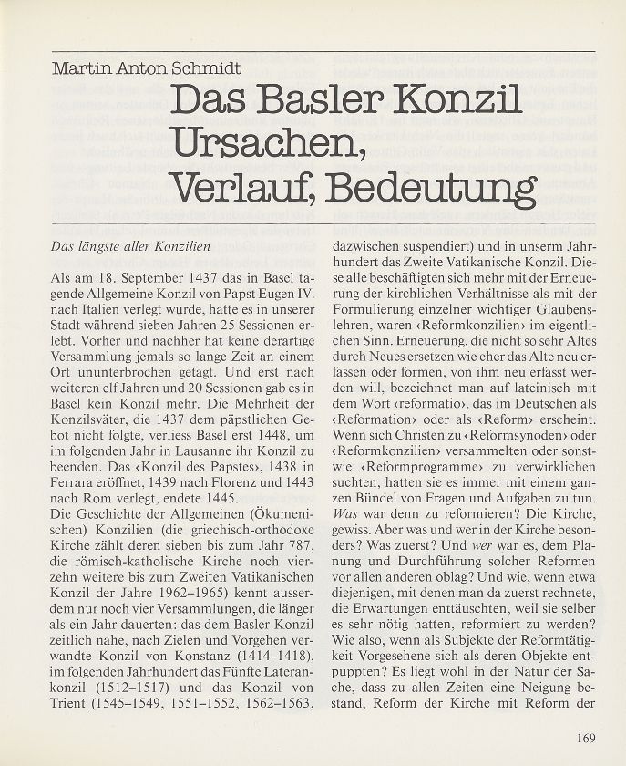 Das Basler Konzil – Seite 1