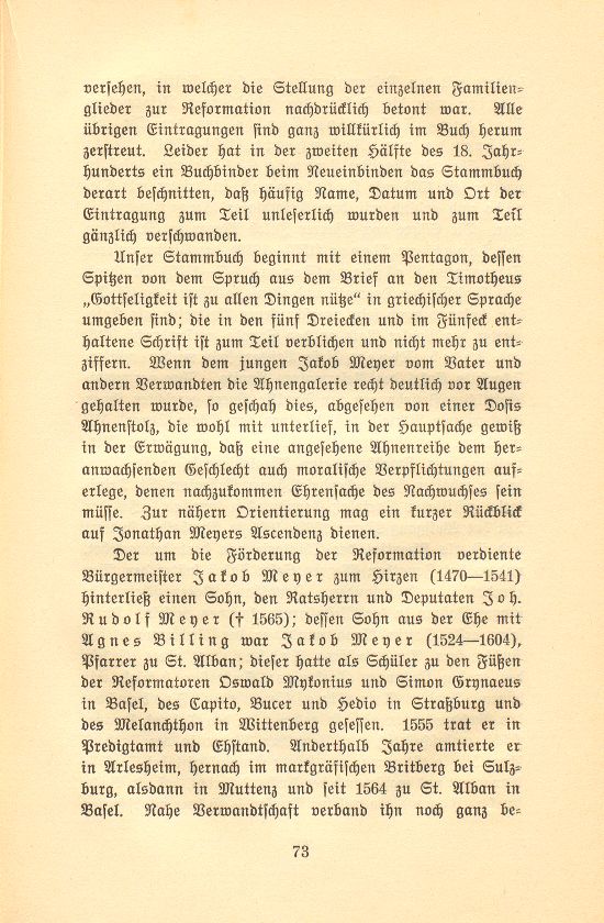 Ein Basler Stammbuch des 17. Jahrhunderts [Jonathan Meyer] – Seite 3