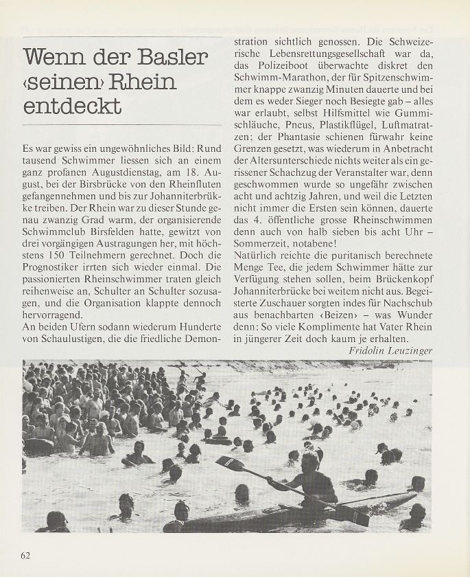 Wenn der Basler ‹seinen› Rhein entdeckt – Seite 1