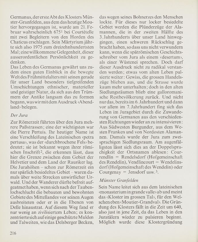 Germanus, der vergessene Juraheilige – Seite 2