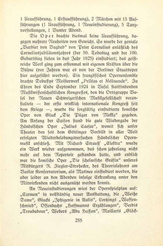 Das künstlerische Leben in Basel vom 1. Oktober 1924 bis 30. September 1925 – Seite 3