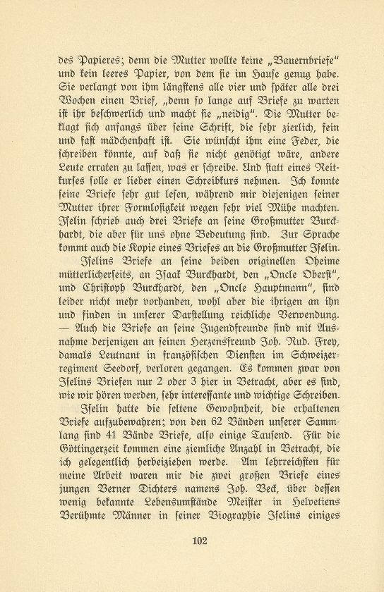 Isaak Iselin als Student in Göttingen (1747/48) – Seite 2