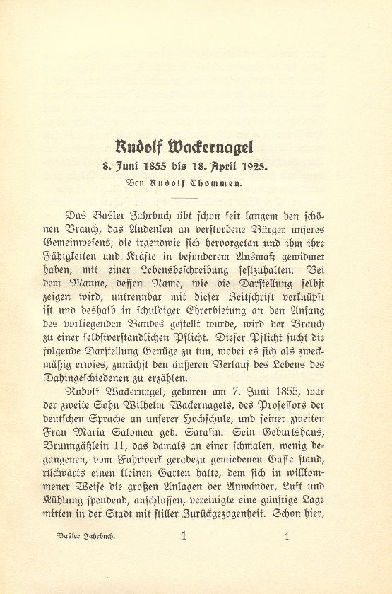 Rudolf Wackernagel – Seite 1