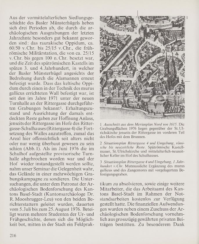 Grabungen des Seminars für Ur- und Frühgeschichte am murus gallicus in Basel – Seite 2