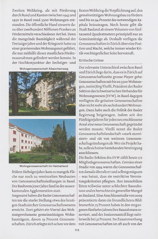 Neuer Frühling für die Basler Genossenschaften? Stadtentwicklung und Architektur – Seite 2