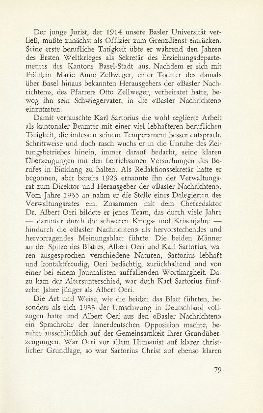 Dr. iur. Karl Sartorius-Zellweger (1890-1965) – Seite 2