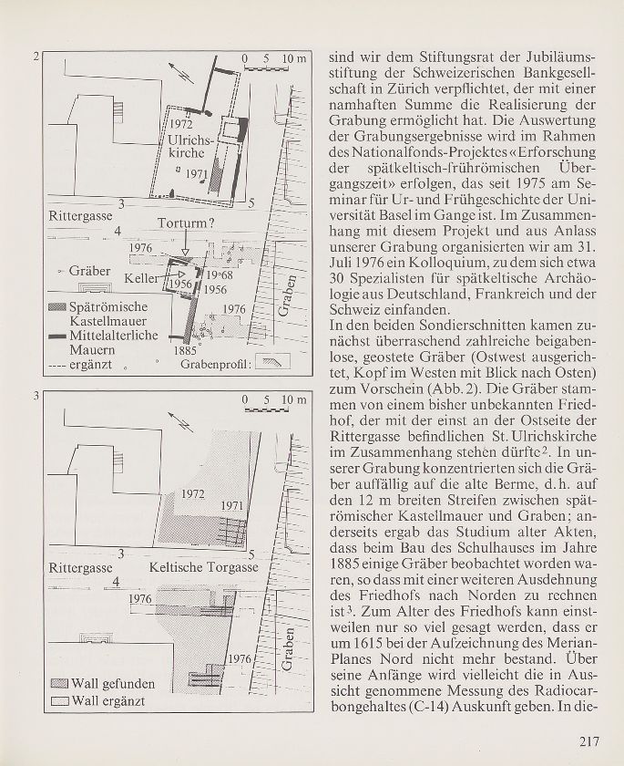Grabungen des Seminars für Ur- und Frühgeschichte am murus gallicus in Basel – Seite 3