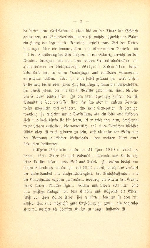 Wilhelm Schmidlin, Dr. phil., Direktor der Schweizerischen Centralbahn – Seite 2