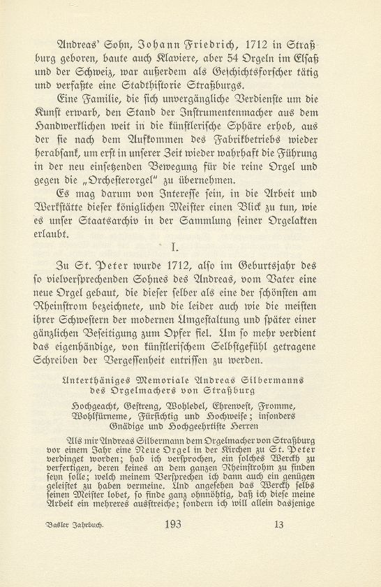 Das Orgelbauergeschlecht Silbermann in Basel – Seite 2