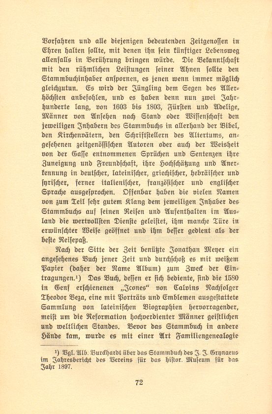 Ein Basler Stammbuch des 17. Jahrhunderts [Jonathan Meyer] – Seite 2