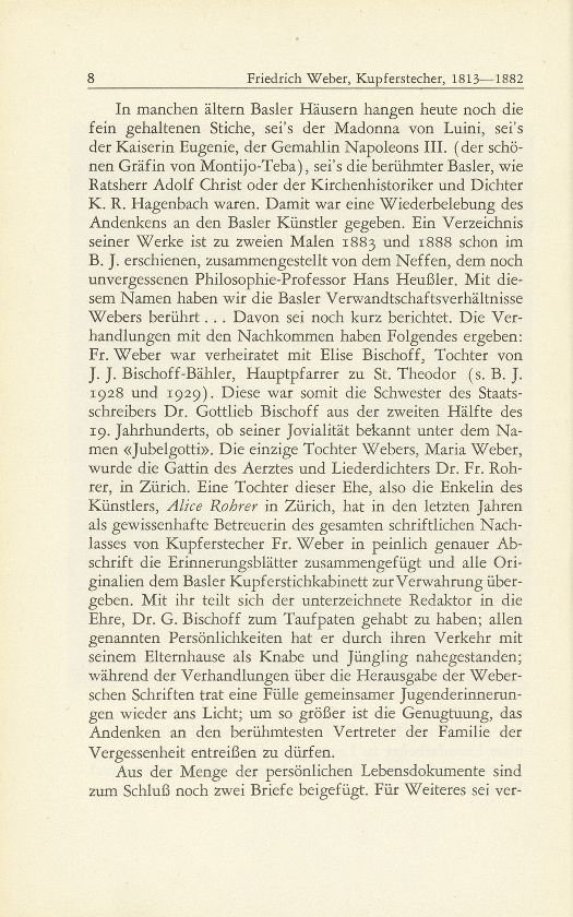 Friedrich Weber, Kupferstecher, 1813-1882. Sein Lebensgang – von ihm selbst erzählt – Seite 2