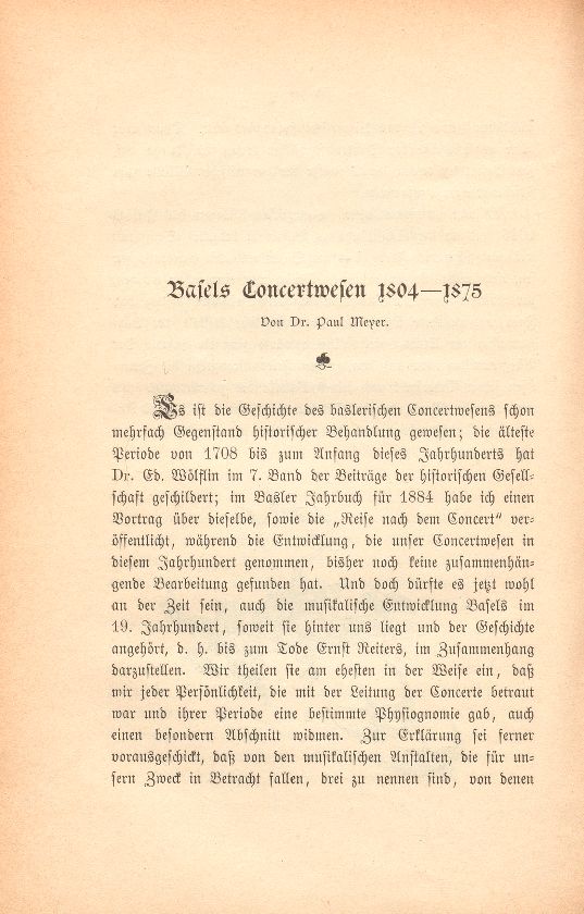 Basels Concertwesen 1804-1875 – Seite 1