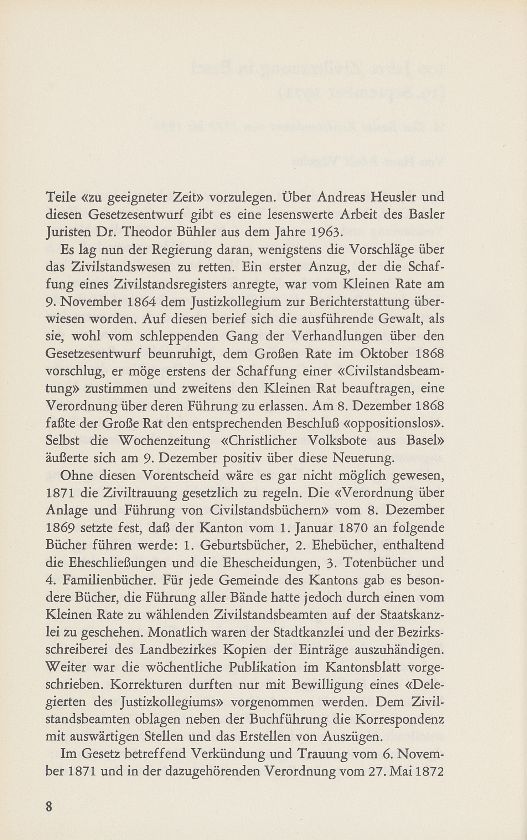 100 Jahre Ziviltrauung in Basel (19. September 1972) – Seite 2