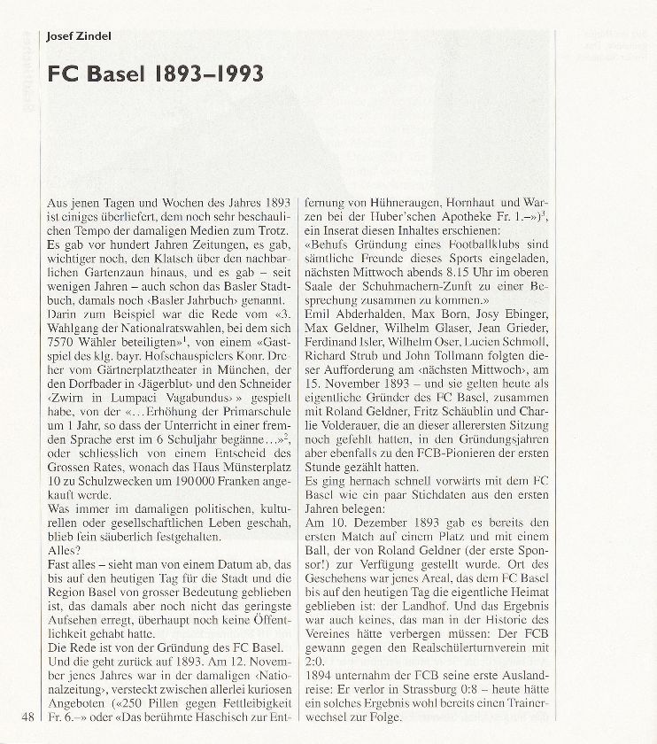 FC Basel 1983-1993 – Seite 1