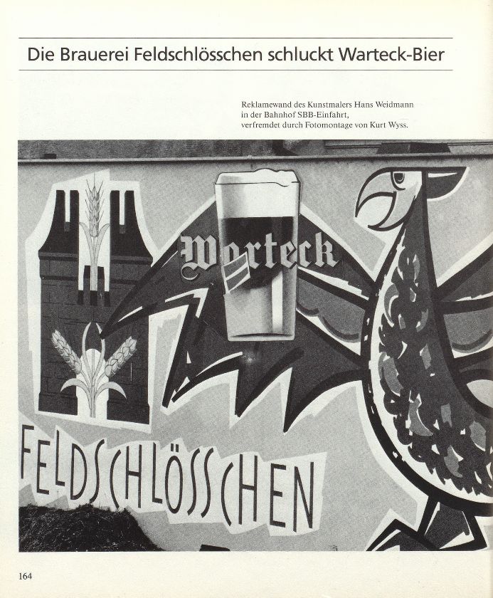 Die Brauerei Feldschlösschen schluckt Warteck-Bier – Seite 1