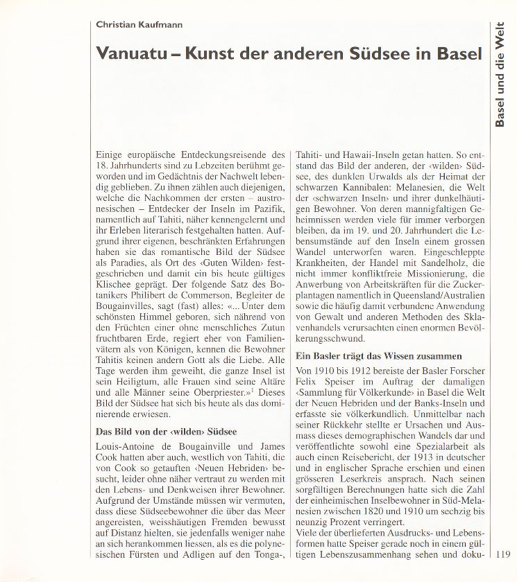 Vanuatu – Kunst der anderen Südsee in Basel – Seite 1