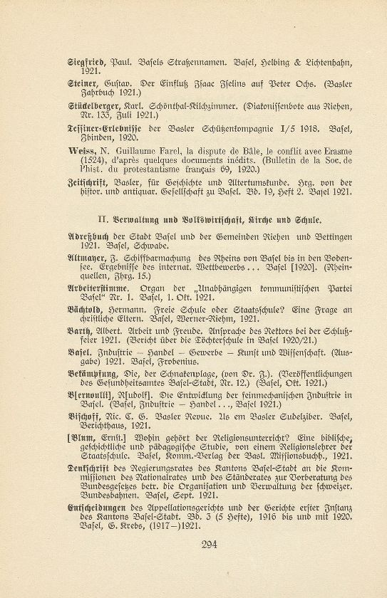 Basler Bibliographie 1921 – Seite 2