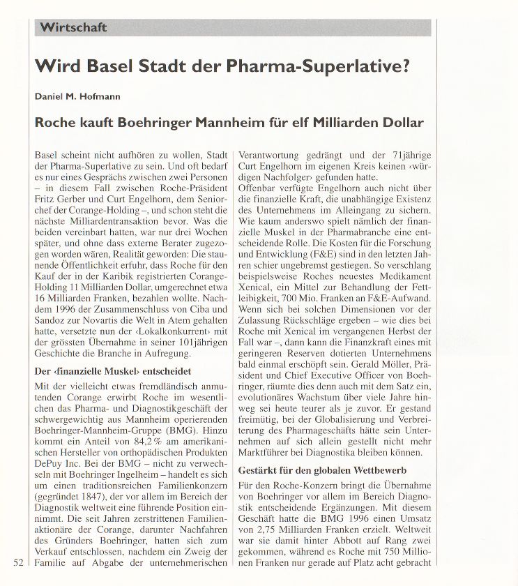 Wird Basel Stadt der Pharma-Superlative? – Seite 1