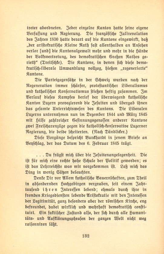 Jakob Burckhardt über die Schweizer Verhältnisse vor dem Sonderbundskriege. (In einem ungedruckten Briefe.) – Seite 2