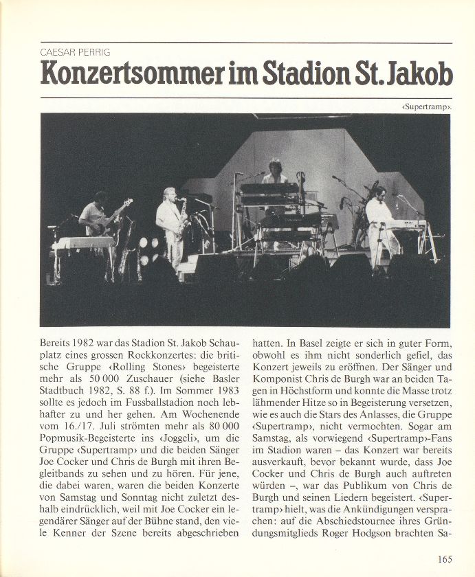 Konzertsommer im Stadion St. Jakob – Seite 1