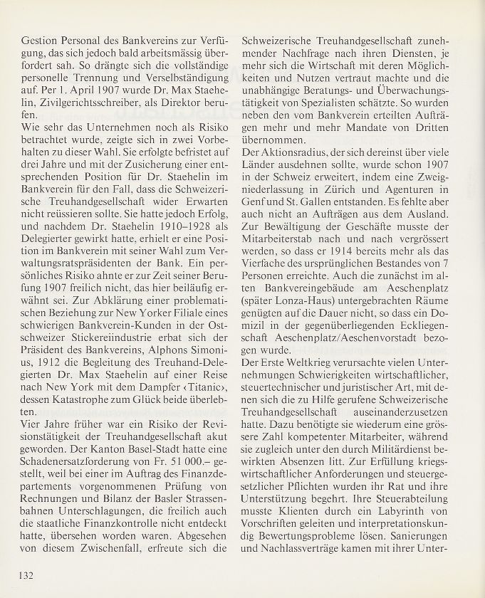 75 Jahre Schweizerische Treuhandgesellschaft – Seite 2