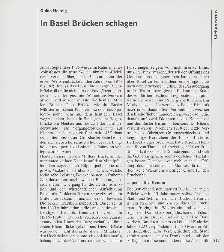 In Basel Brücken schlagen – Seite 1