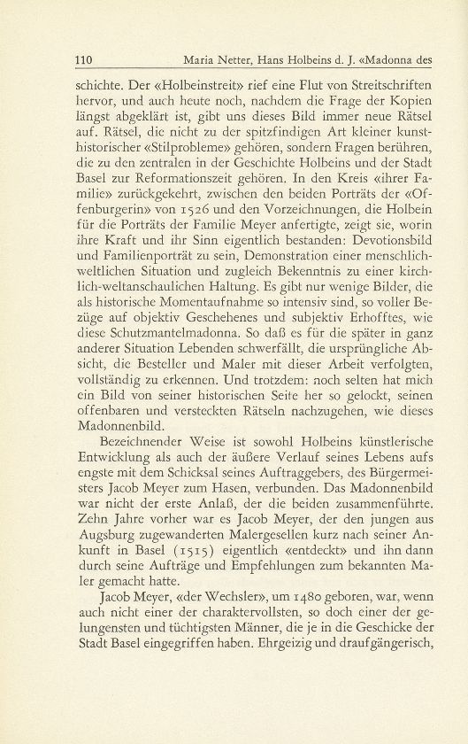 Hans Holbein d. J. ‹Madonna des Bürgermeisters Jacob Meyer zum Hasen› und ihre Geheimnisse – Seite 2