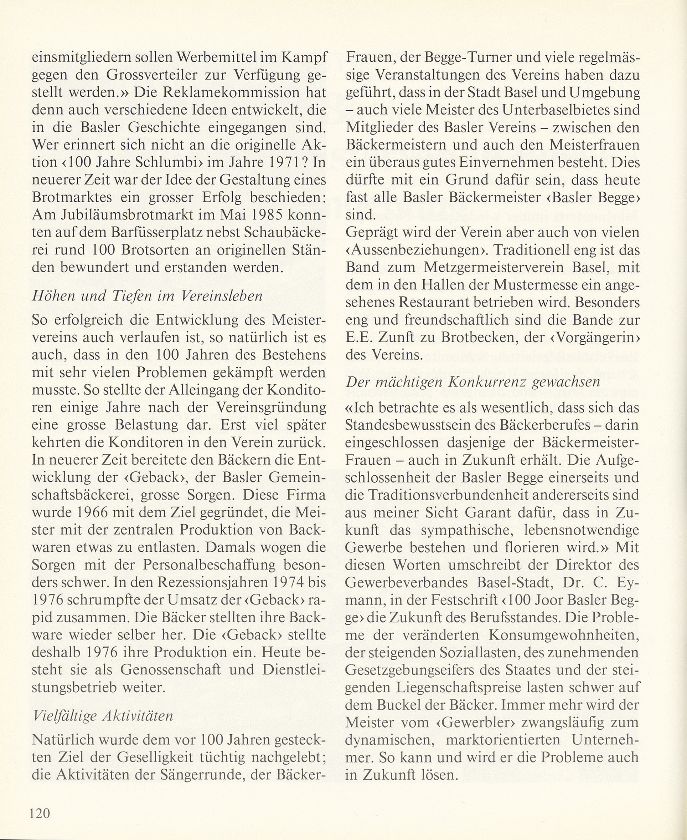 100 Jahre Bäcker- und Konditorenmeisterverein Basel und Umgebung – Seite 3
