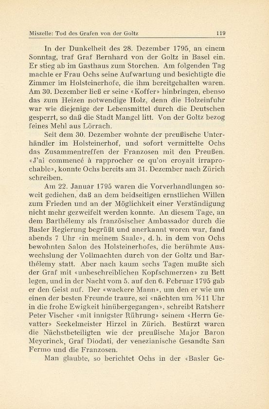 Miszelle: Tod des Grafen von der Goltz in Basel 1795 – Seite 2