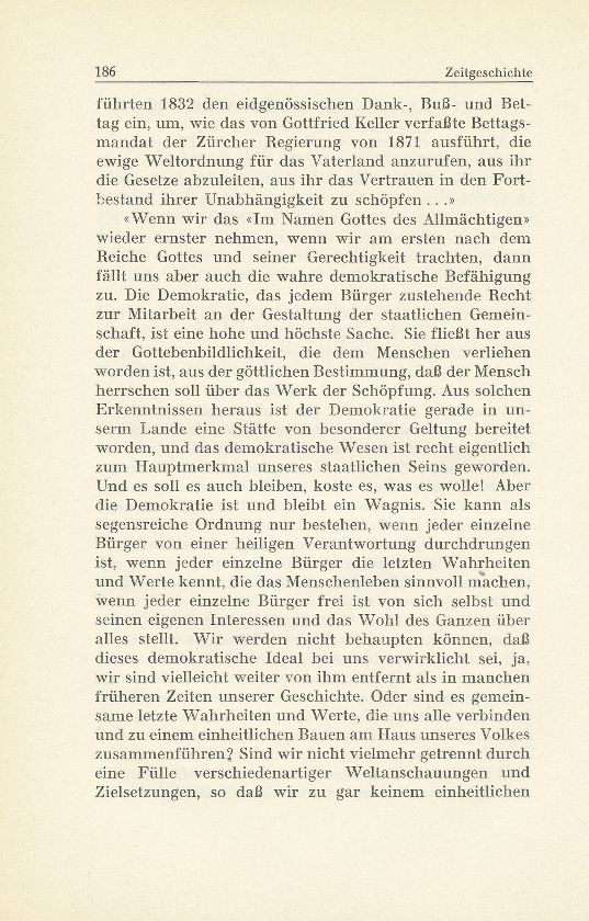 Zur Zeitgeschichte. 2. Aus der Festrede zum 1. August 1940 von Prof. Dr. Ernst Staehelin – Seite 3