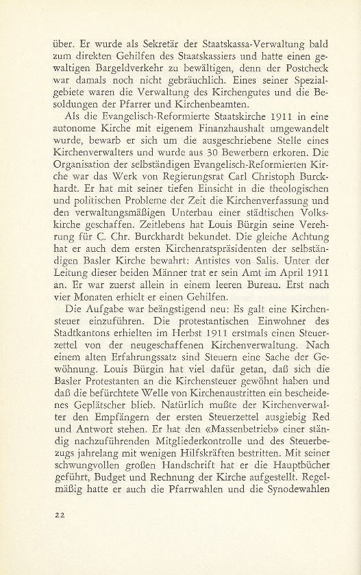 Zum Andenken an den ersten Basler Kirchenverwalter Louis Bürgin (1876-1966) – Seite 2