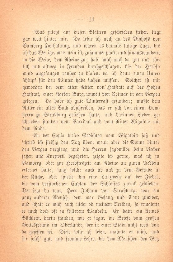Aus dem Tagebuch des Schreibers Giselbert. (1376-1378) – Seite 2